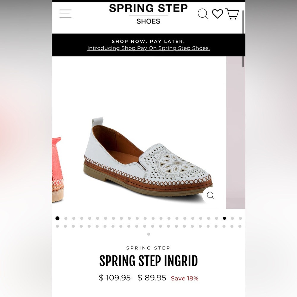Spring Step “Ingrid” style women’s shoes size 37 (6.5-7)